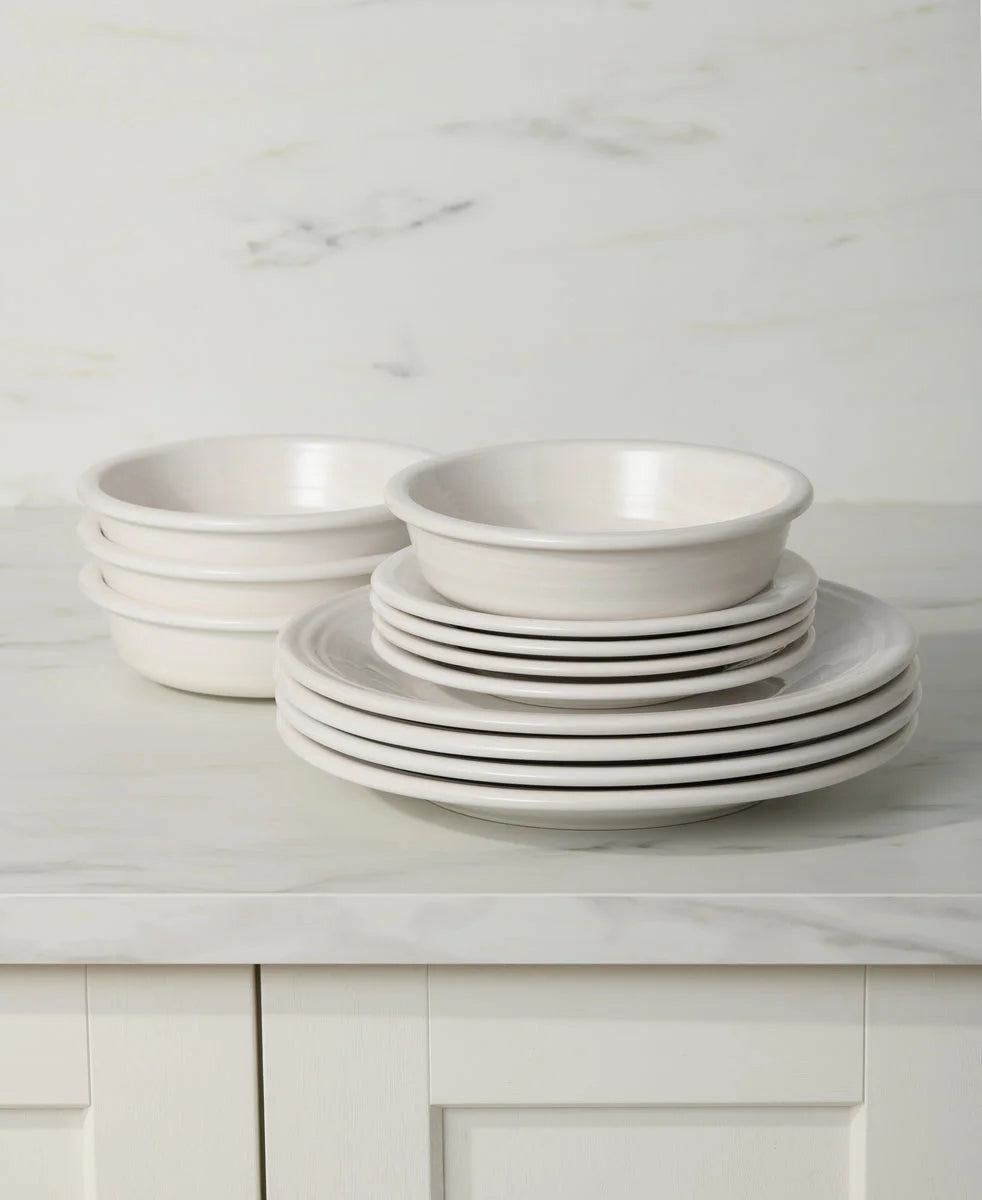Classic Rim 12-Piece Dinnerware Set, Service for 4