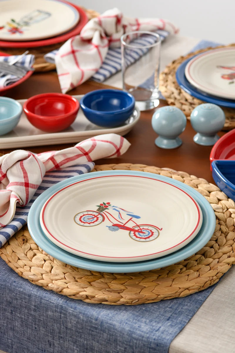 Americana Bicycle Classic Rim 9 Inch Luncheon Plate