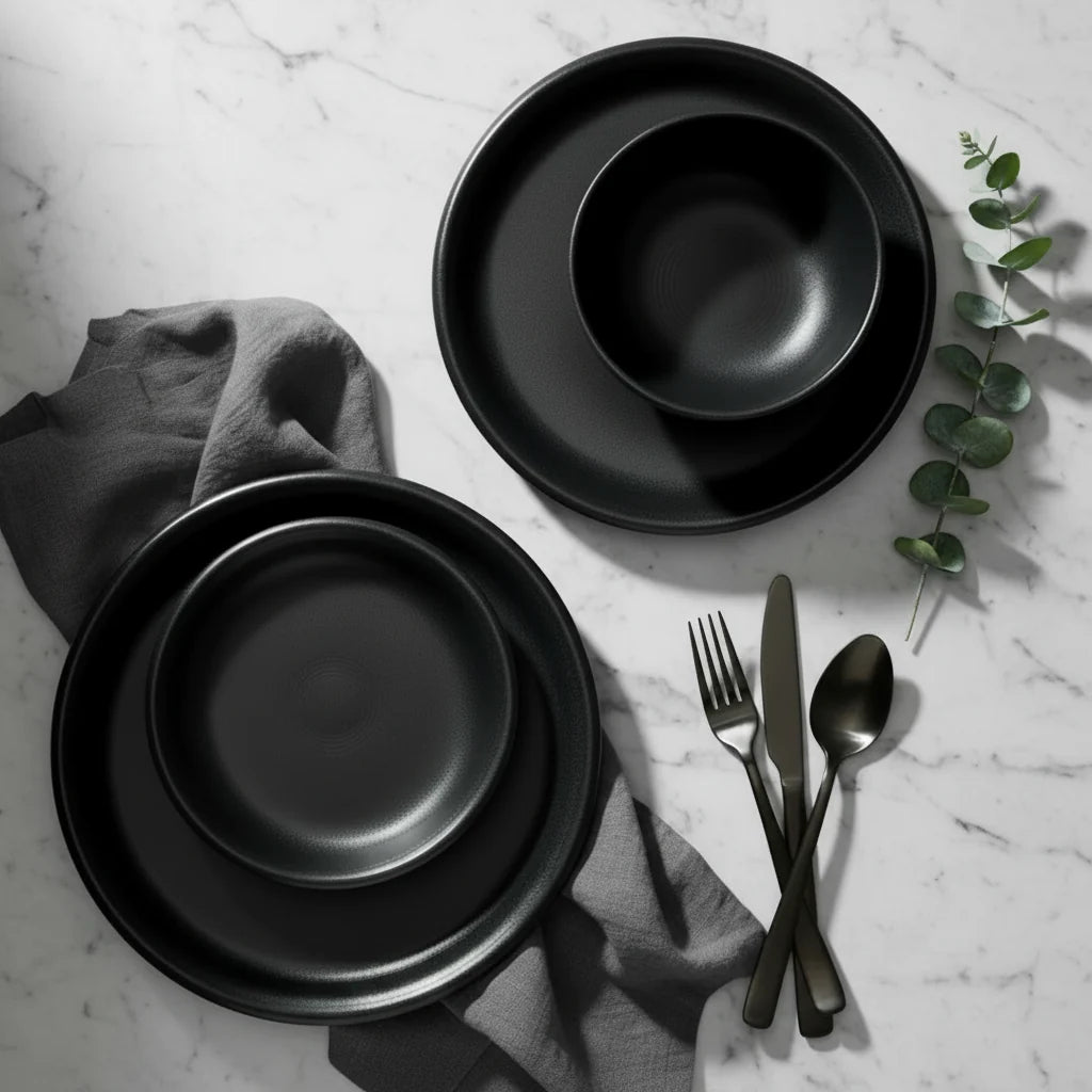 Bistro Coupe 3-Piece Dinnerware Set, Service for 1, Foundry