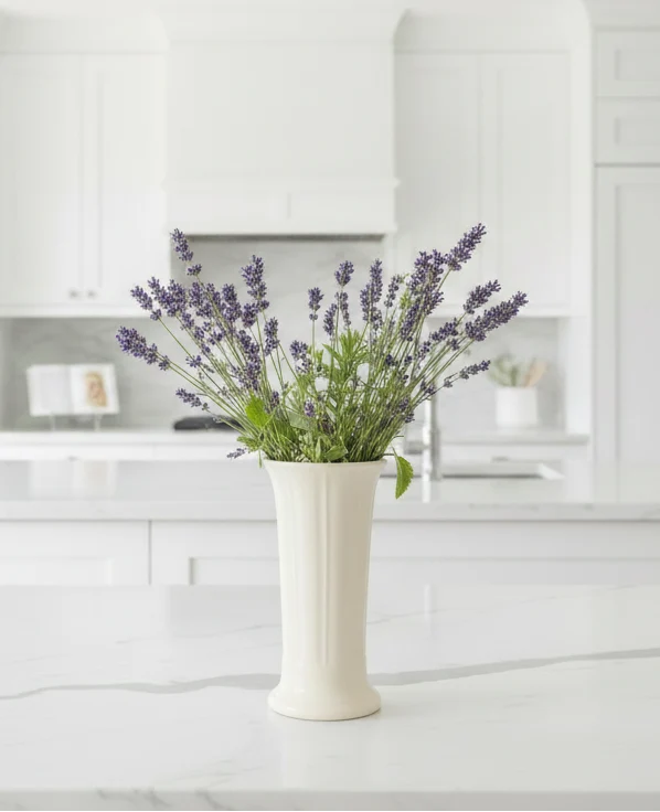 Retired Linen Small Flower Vase