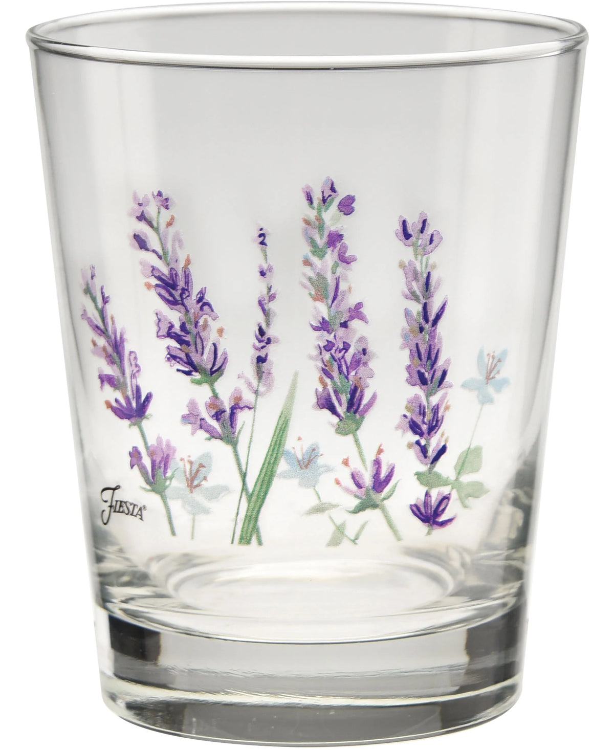 Fiesta Lavender Bloom 15 oz. Tapered Double Old Fashion - Set of 4
