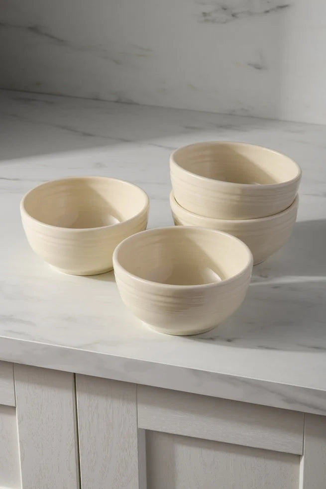 Linen Bistro Coupe 5 1/2 Inch Cereal Bowl 22 oz, Set of 4