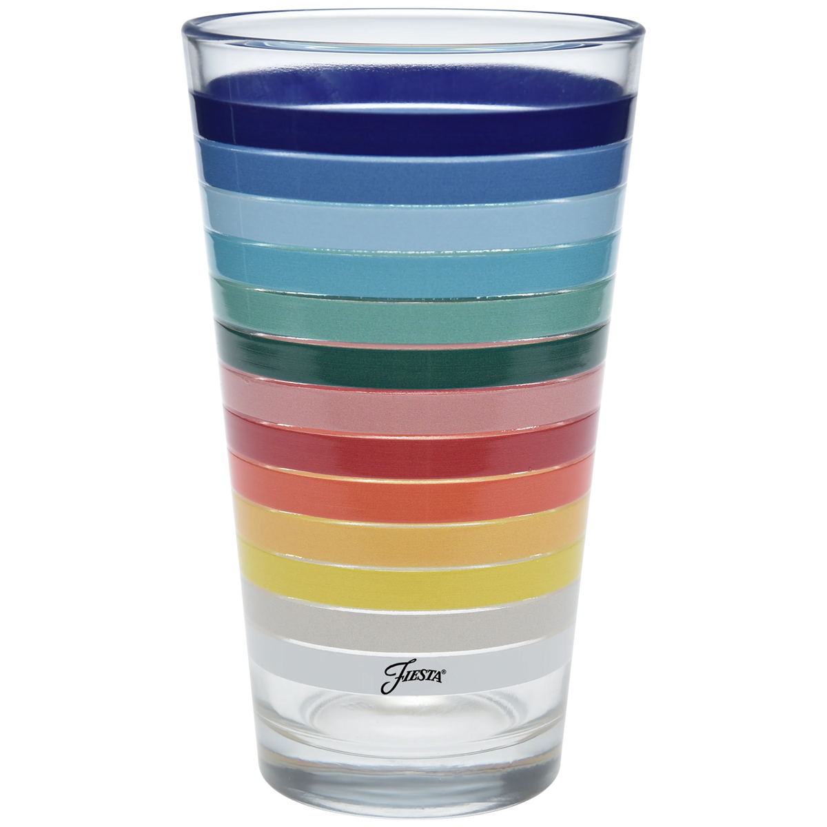 Retired 16 oz. All Colors Stripe Cooler Glass - Set of 4