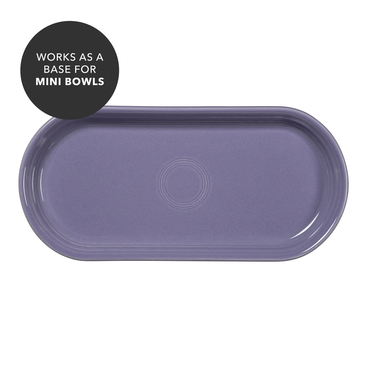 Lavender 11 7/8 Inch Oblong Serving Platter