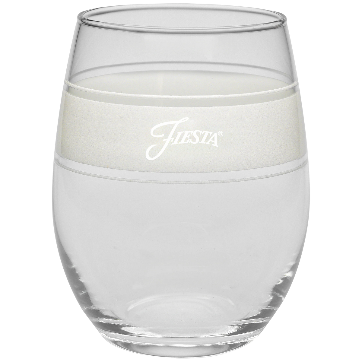 Linen 15 oz. Frame Stemless Glass – Set of 4