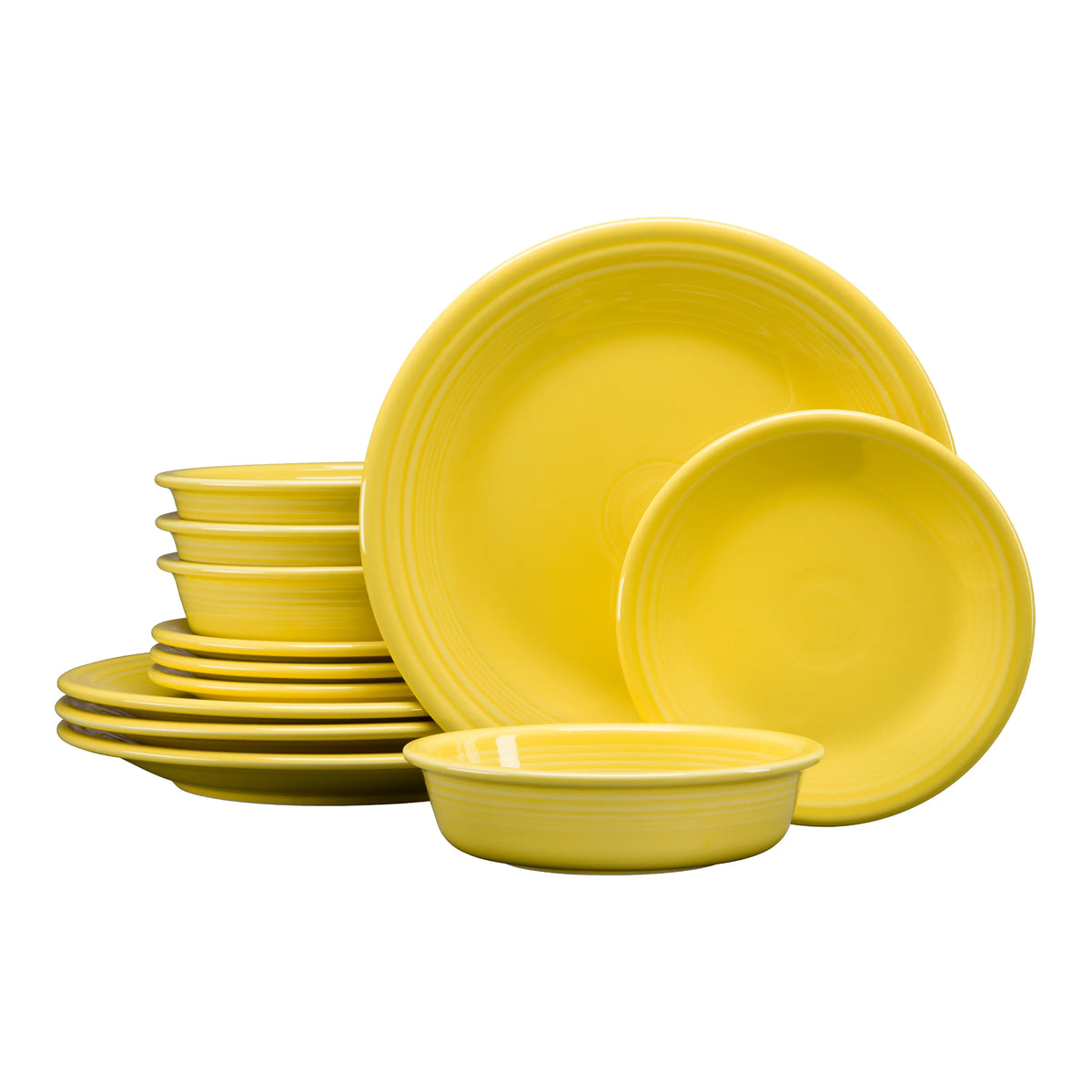 Retired Classic Rim 12-Piece Dinnerware Set, Service for 4
