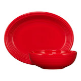 2-Piece Serve Set 11 5/8 Inch Oval Platter & 38 OZ Bistro Bowl
