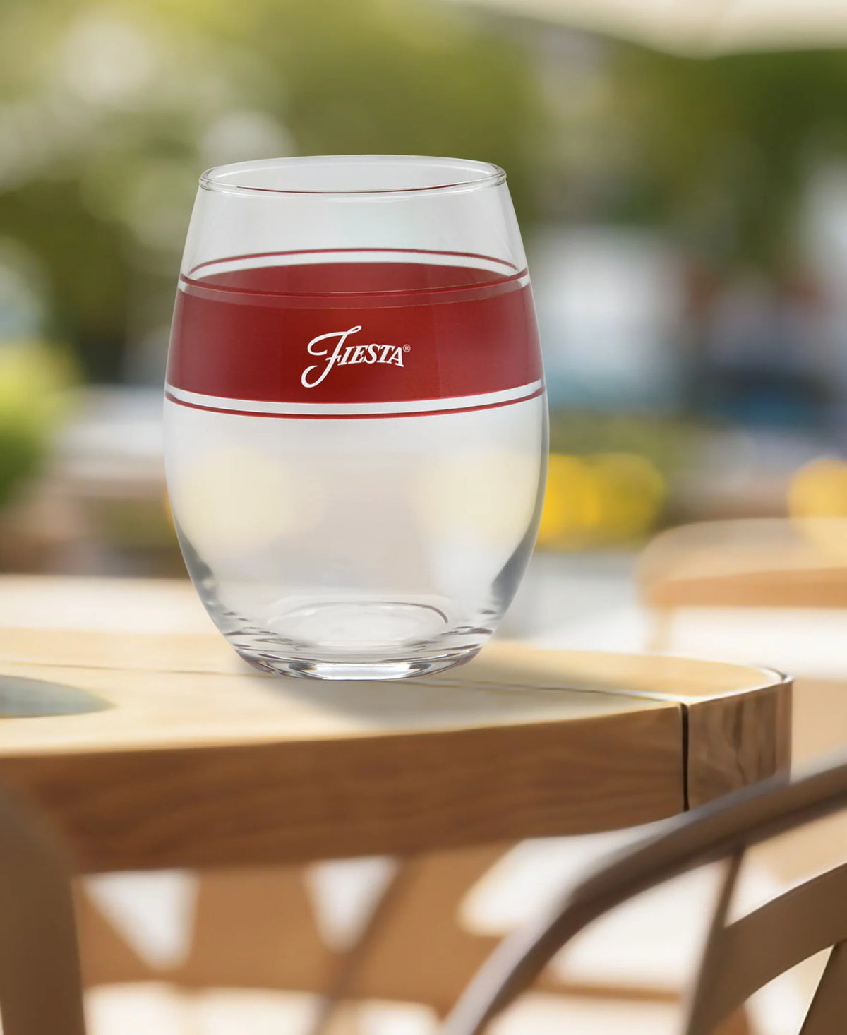 15 oz. Fiesta® Frame Stemless Wine Scarlet – Set of 4