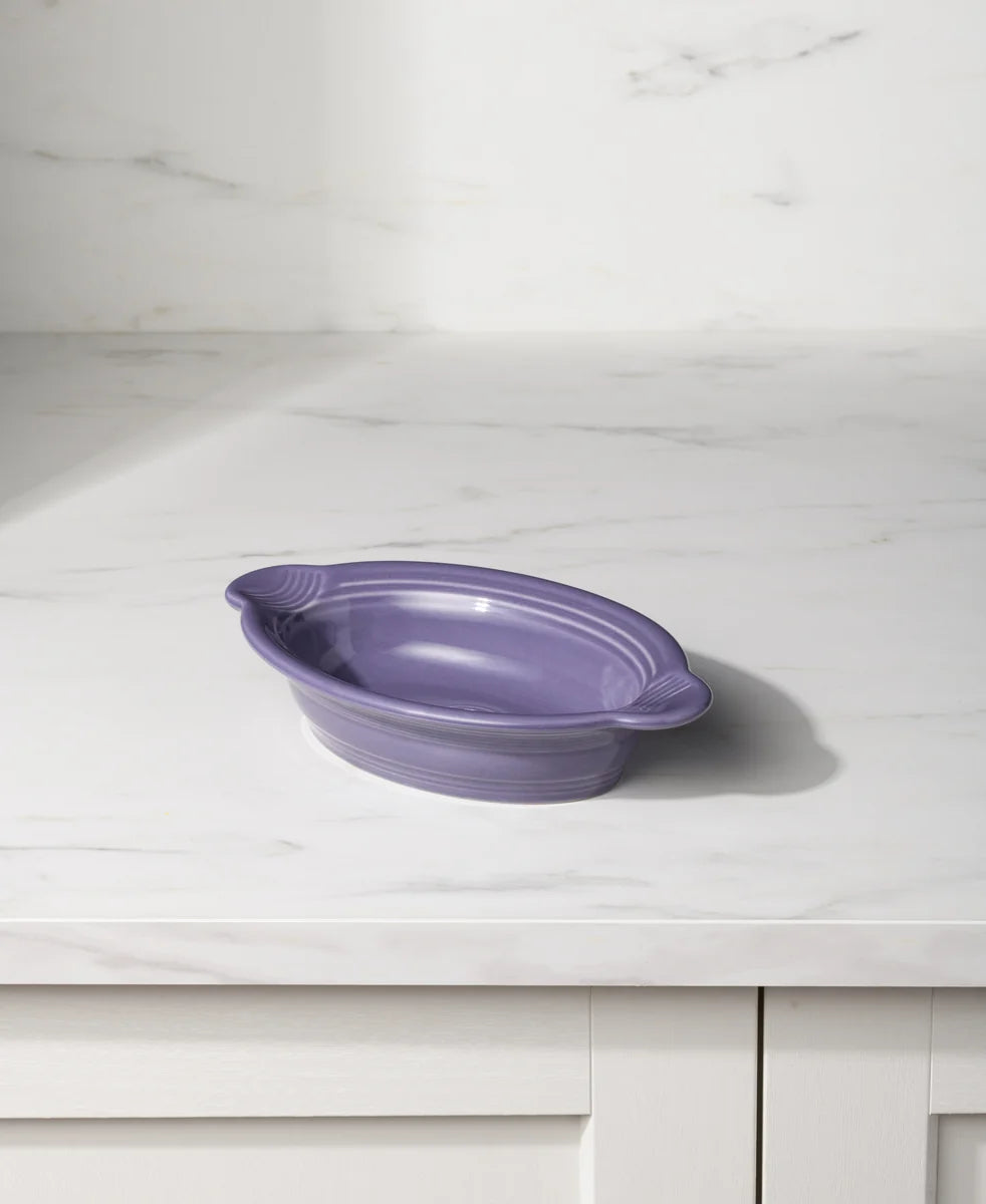 Lavender 9 1/8 Inch Oval Individual Casserole 13 OZ