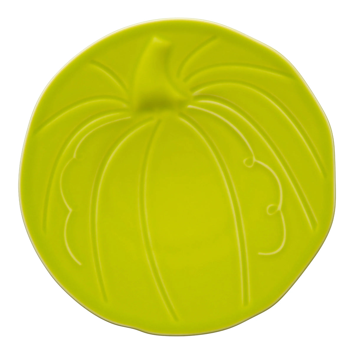 Retired Pumpkin Shaped Plate 8 1/2 Inch