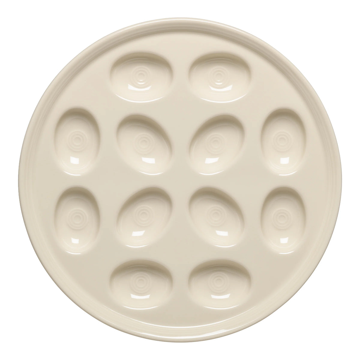 Round Egg Serving Platter 11 1/4 Inch