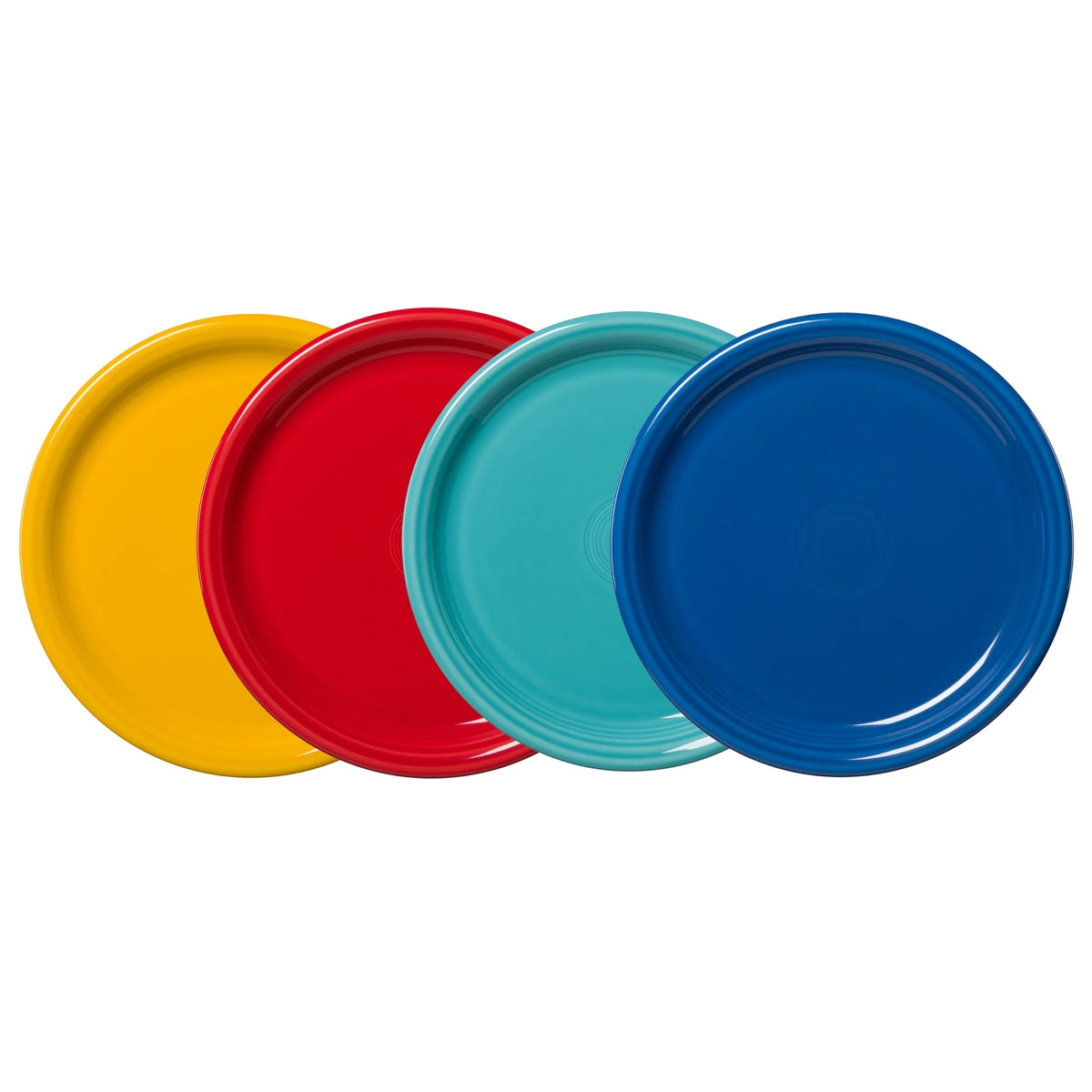 Mixed Vibrant Bistro Coupe 10 1/2 Inch Dinner Plate, Set of 4