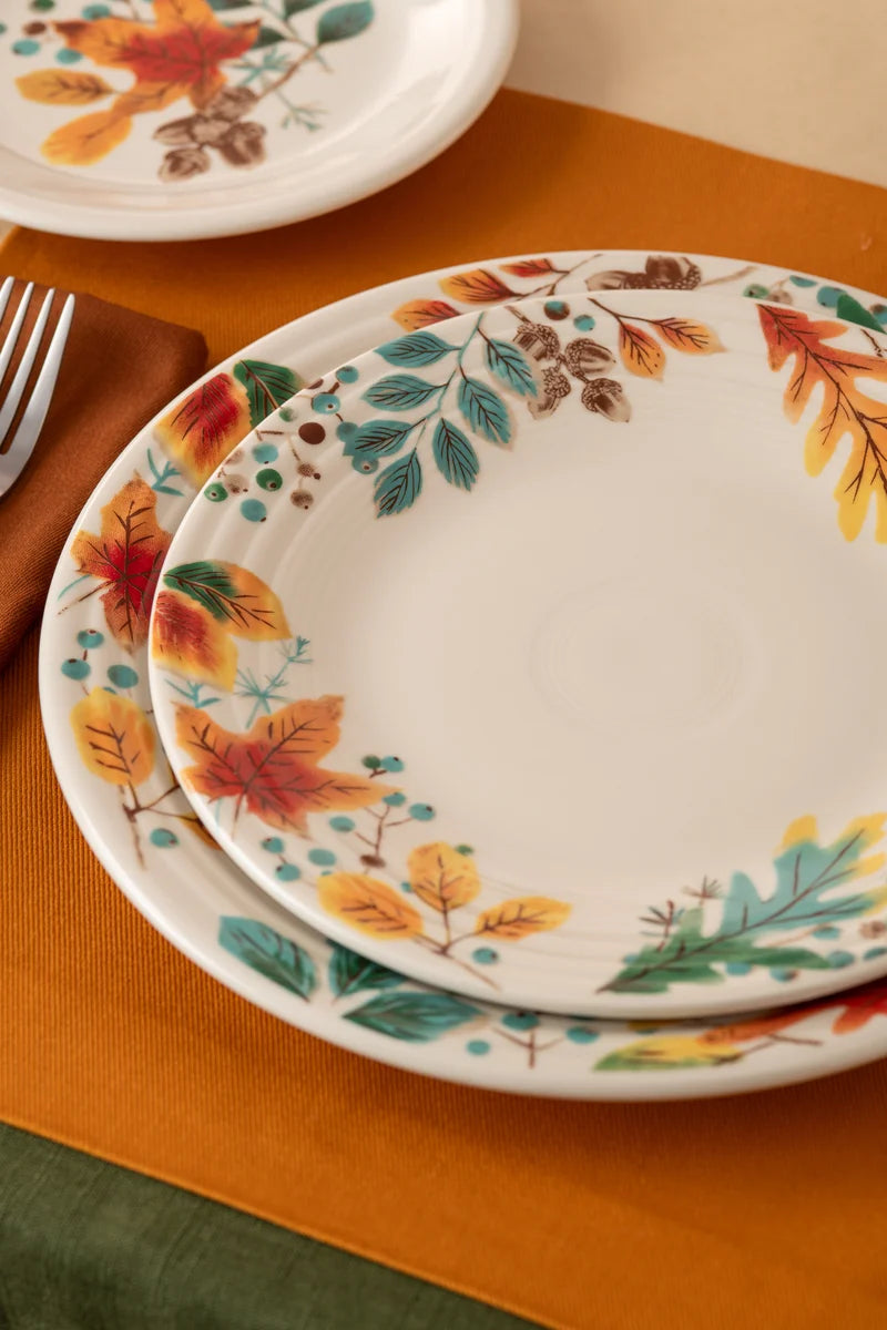 Autumn Fields Classic Rim 10 1/2 Inch Dinner Plate