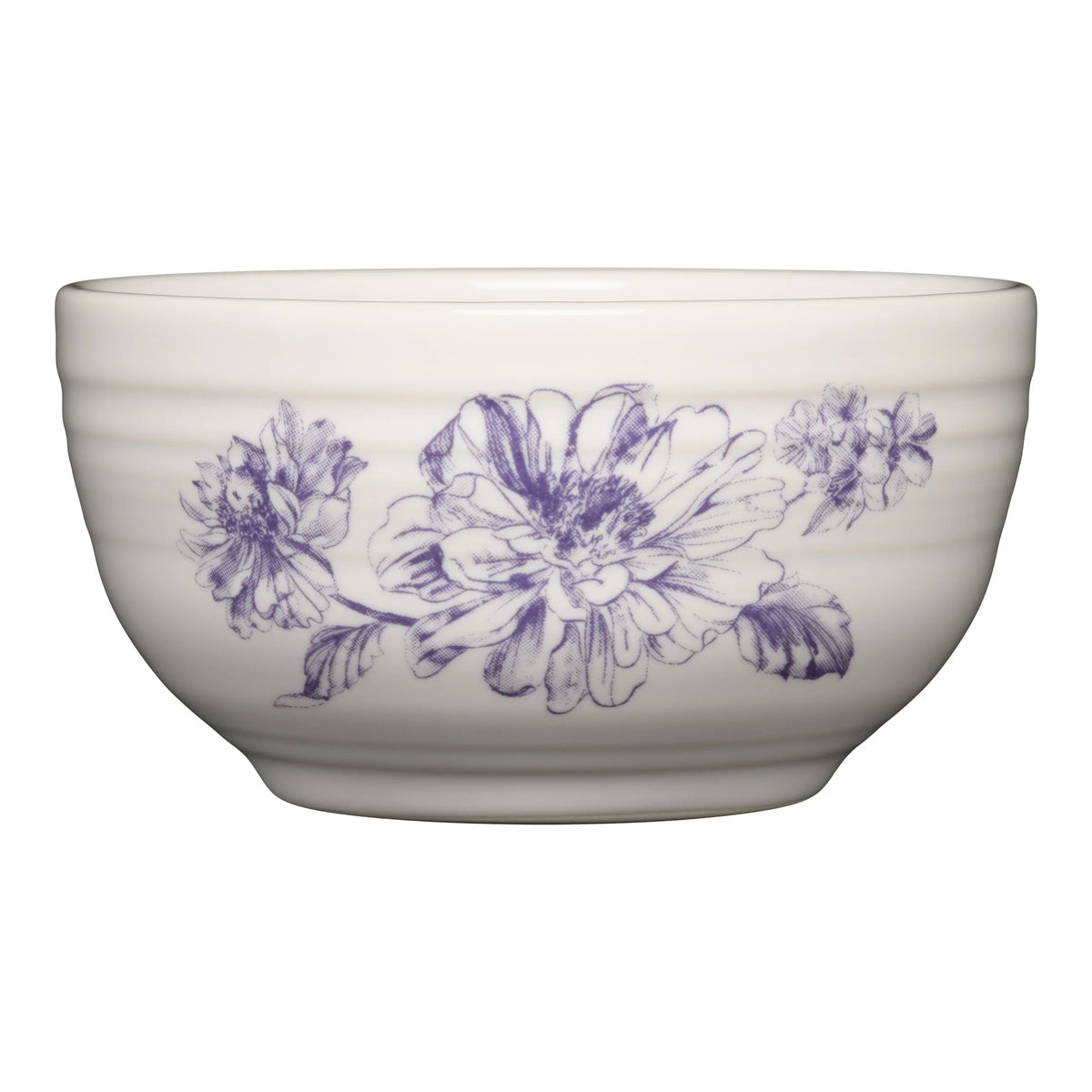 Botanical Floral Lavender Bistro Coupe 5 1/2 Inch Cereal Bowl 22 OZ