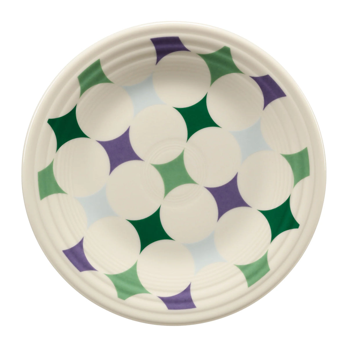 Lavender Bloom Kaleido Circles Classic Rim 9 Inch Luncheon Plate