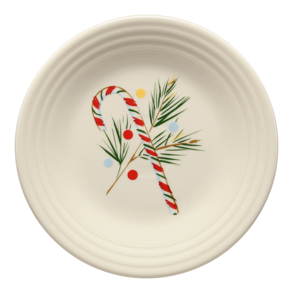 Jolly Christmas Candy Cane Classic Rim 9 Inch Luncheon Plate