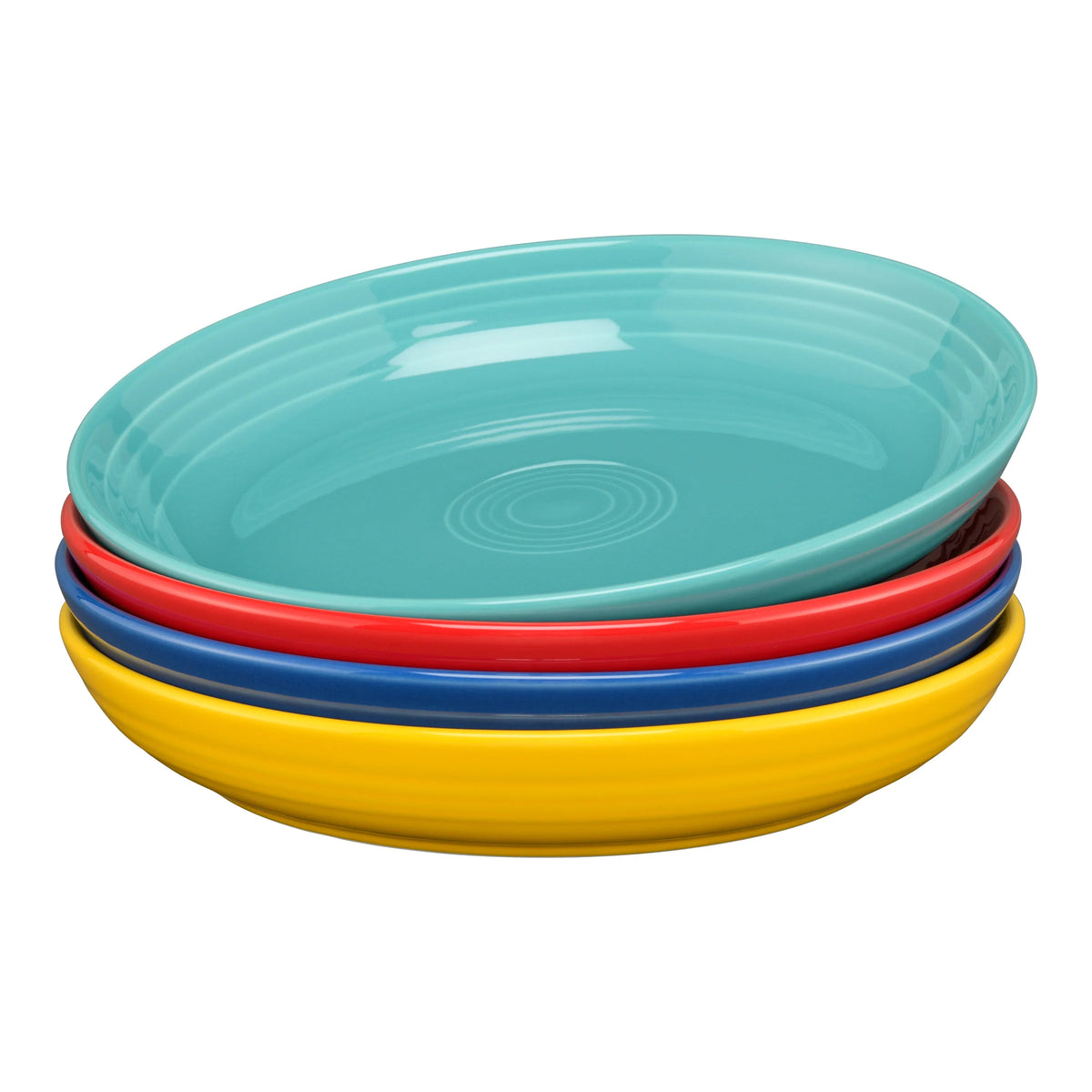 Mixed Vibrant Coupe 8 1/2 Inch Luncheon Bowl 26 OZ, Set of 4