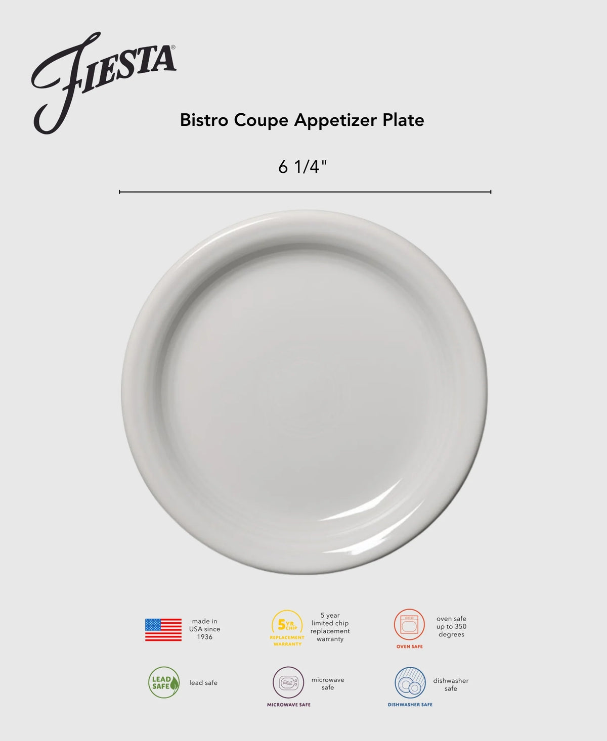 Retired Bistro Coupe 6 1/4 Inch Appetizer Plate Foundry