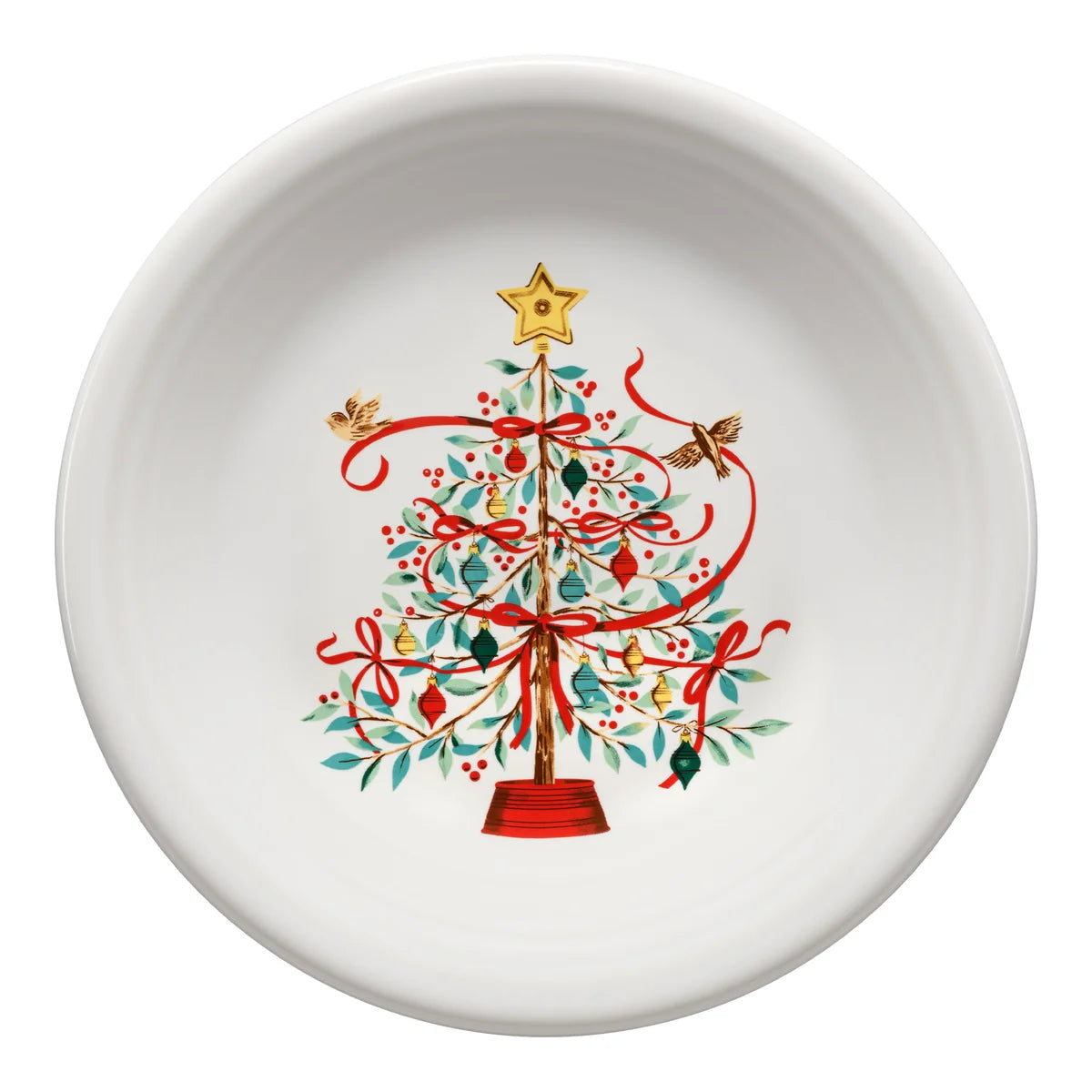 Holly Berry Christmas Tree Classic Rim 7 1/4-Inch Salad Plate
