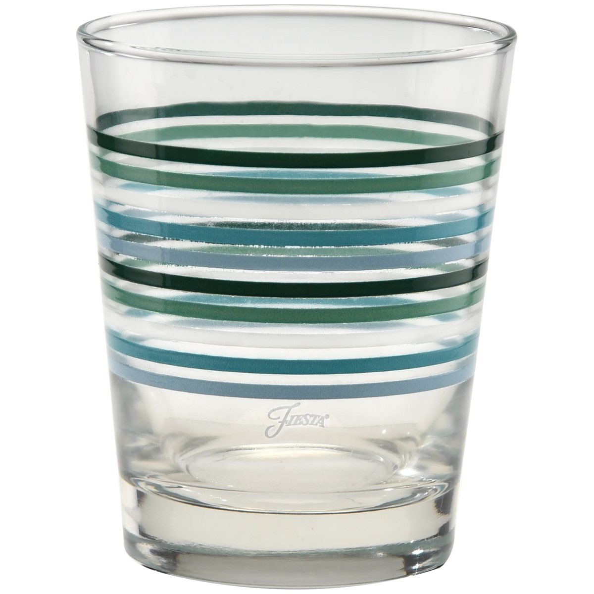 Fiesta Aegean Thin Stripe 15 oz. Tapered Double Old Fashion - Set of 4