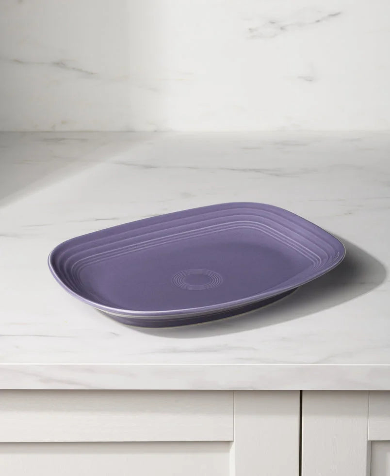 Lavender 12 Inch Large Rectangular Platter