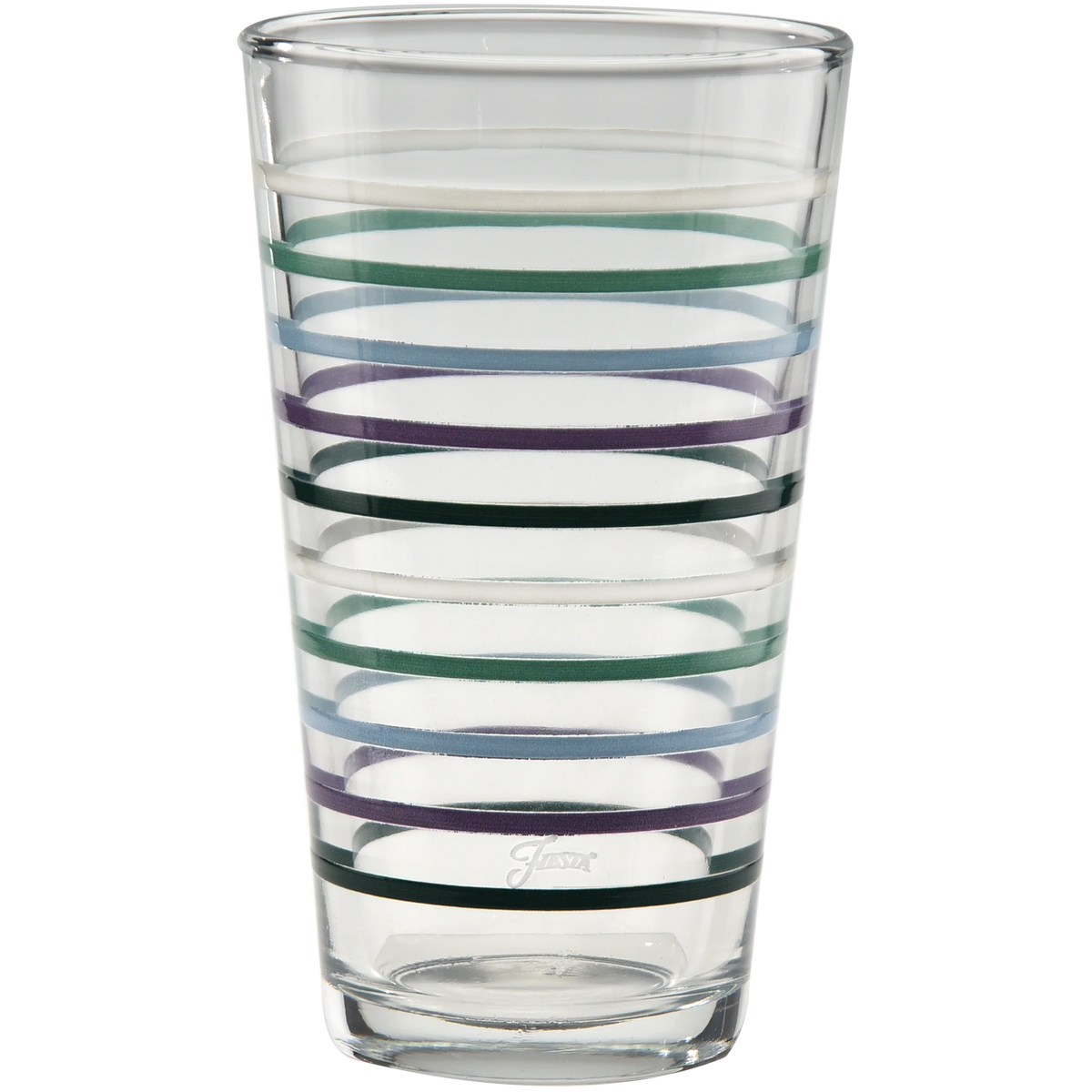 16 oz. Fiesta Lavender Bloom Thin Stripe Cooler Glass - Set of 4