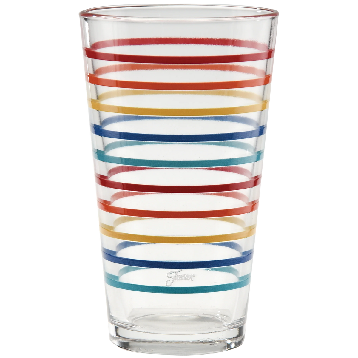 16 oz. Fiesta Vibrant Thin Stripe Cooler Glass - Set of 4