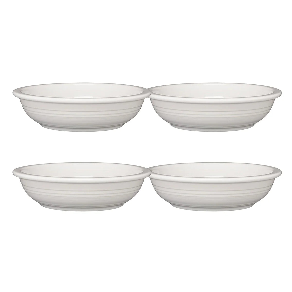 White Set of 4 Classic Rim 8 3/8-Inch 34OZ Pasta Bowls