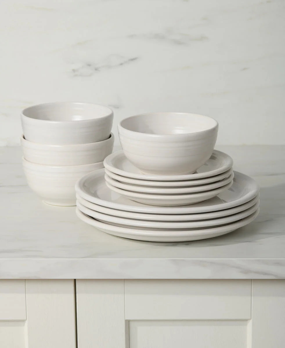 Bistro Coupe 12-Piece Dinnerware Set, Service for 4