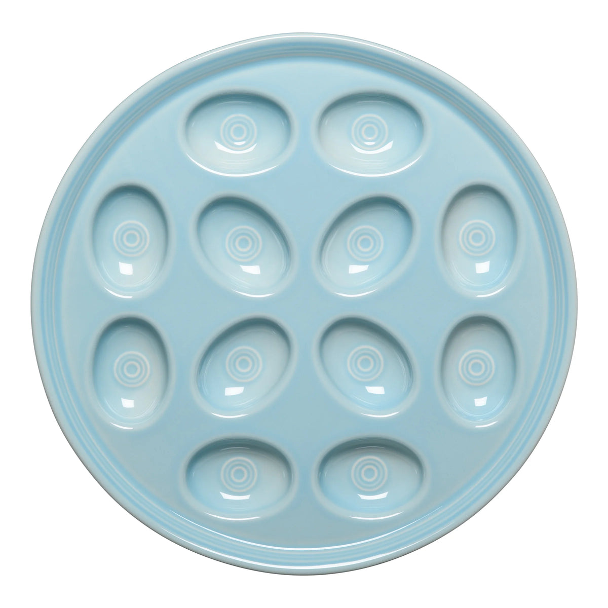 Round Egg Serving Platter 11 1/4 Inch