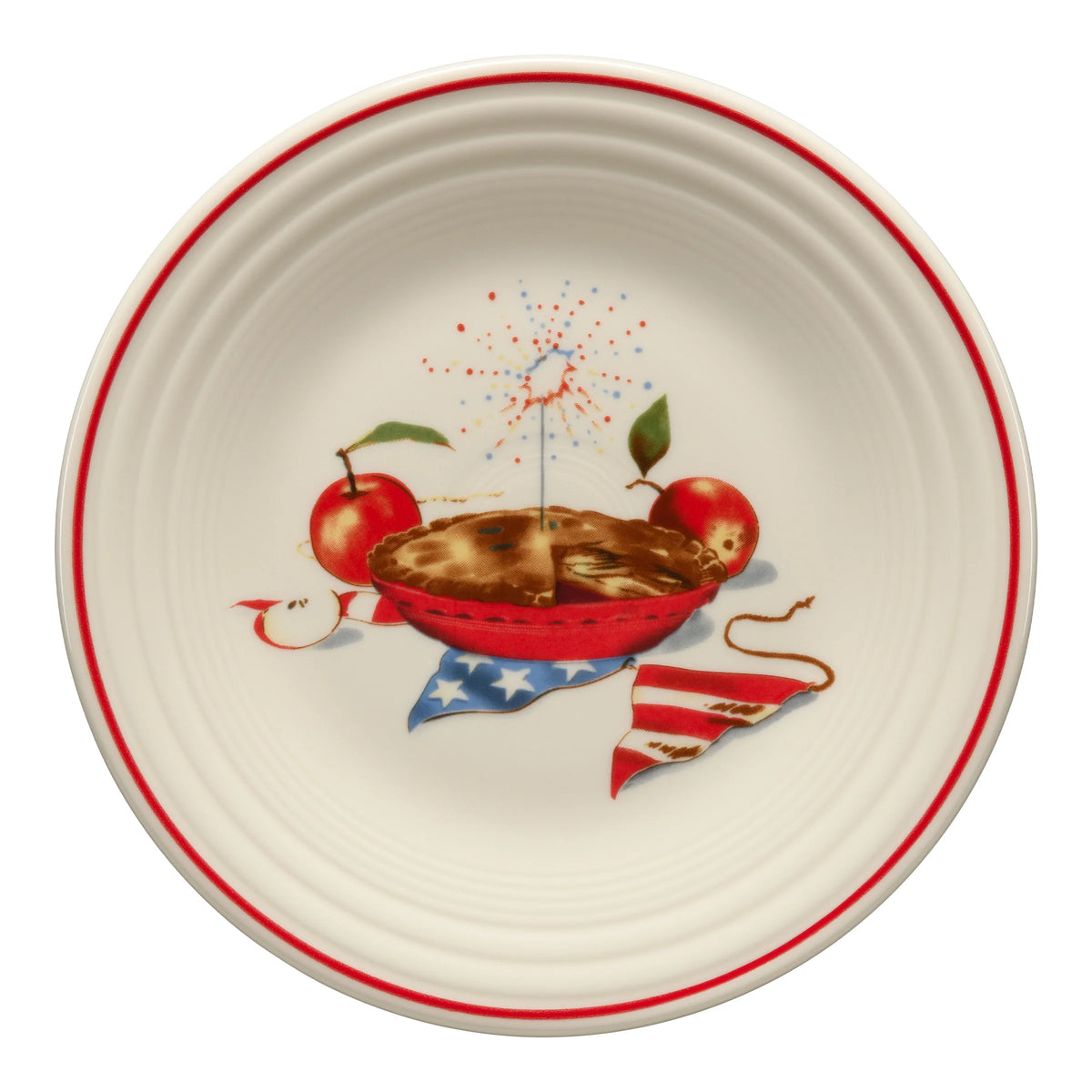 Americana Apple Pie Classic Rim 9 Inch Luncheon Plate