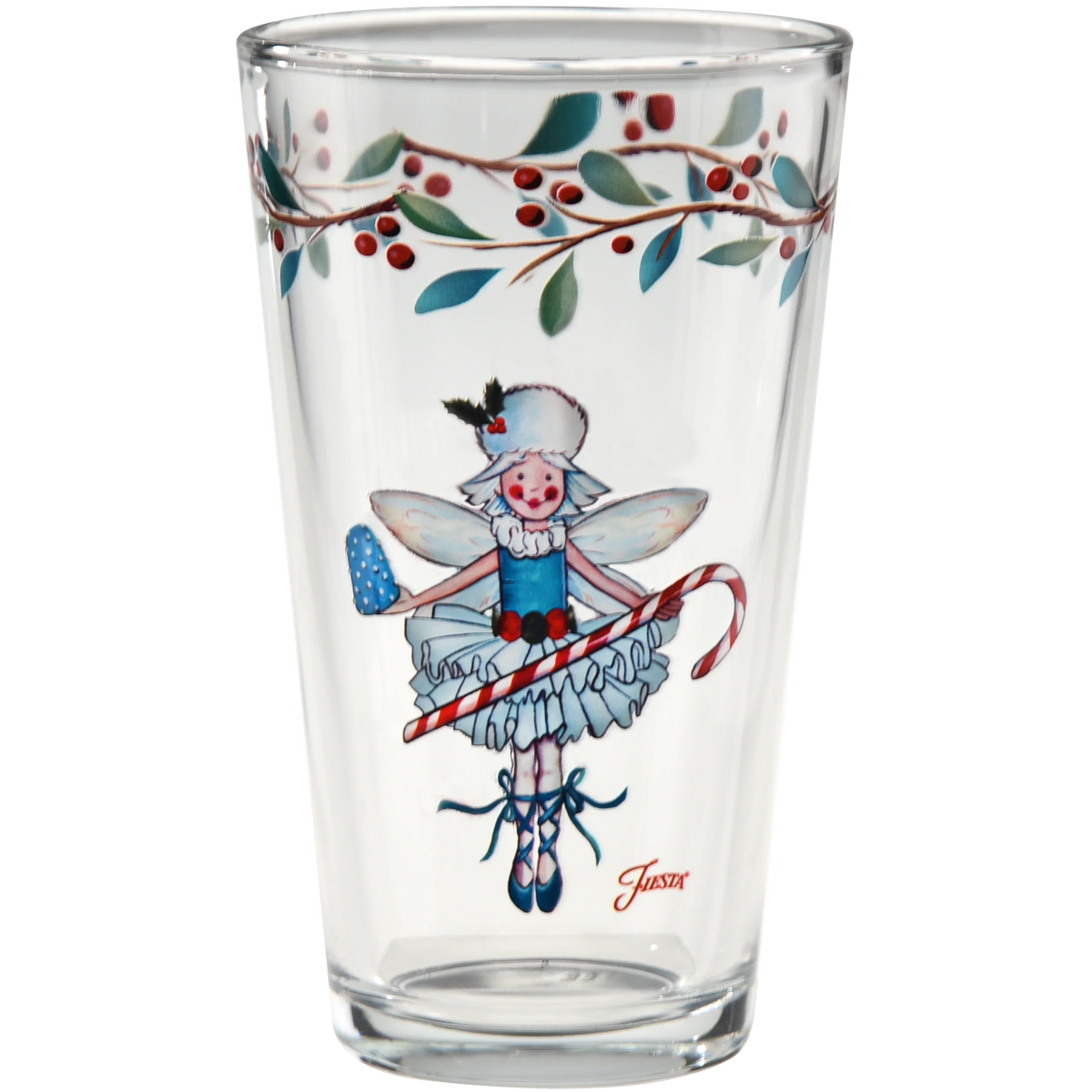 Nutcracker Sugar Plum Fairy 16 oz. Cooler Glass - Set of 4