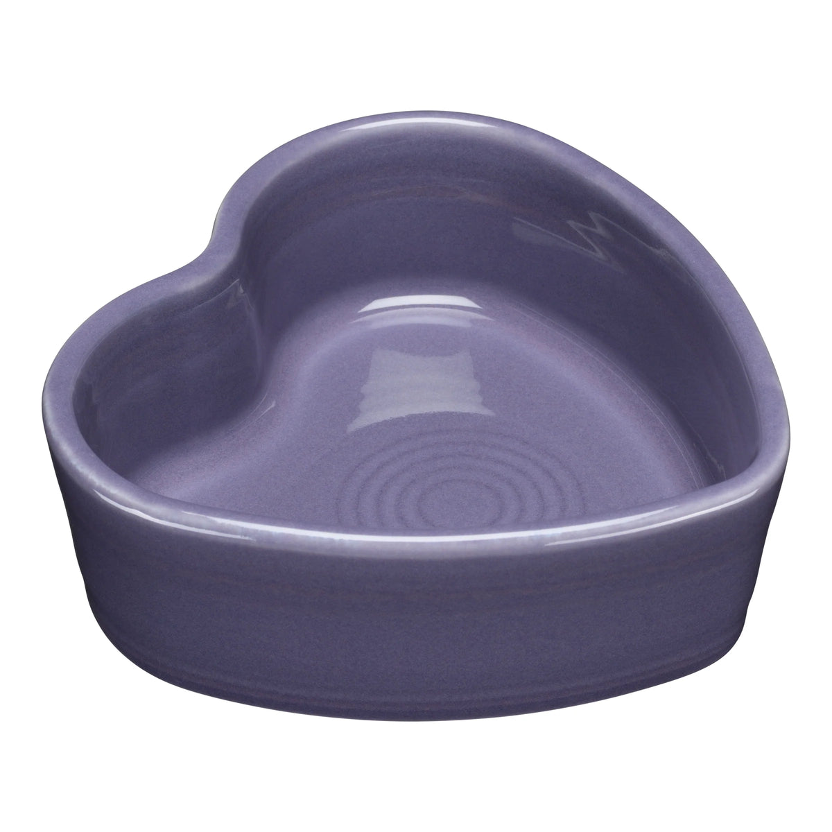 Lavender 7 OZ Heart Shaped Ramekin 4 1/2 Inch