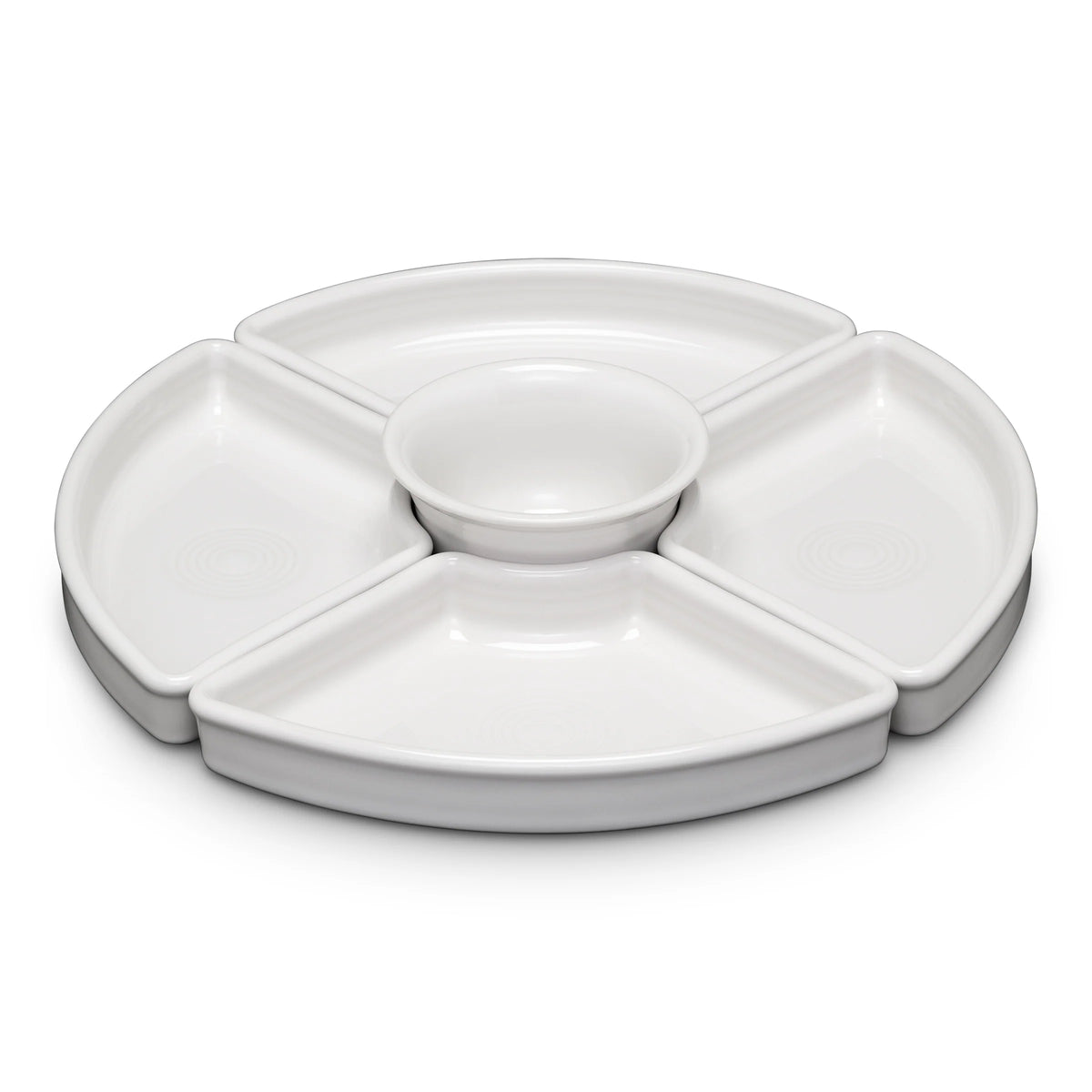 White 5-Piece Entertaining Set 8 1/5 Inch