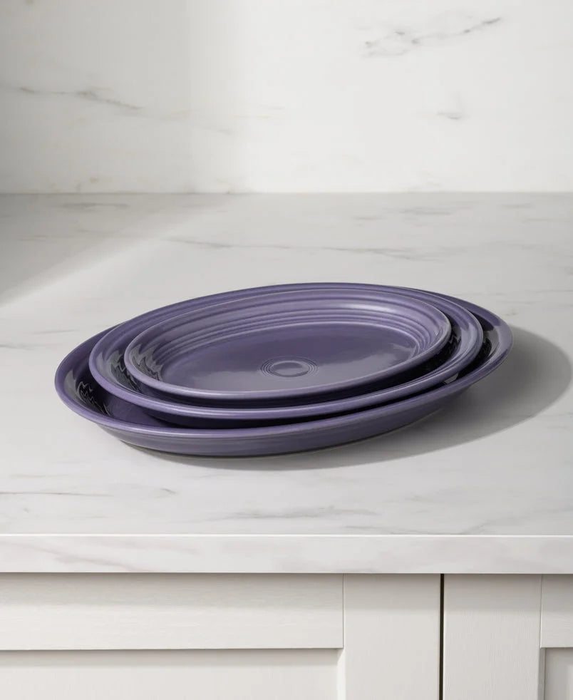 Lavender 9 5/8 Inch Small Oval Serving Platter