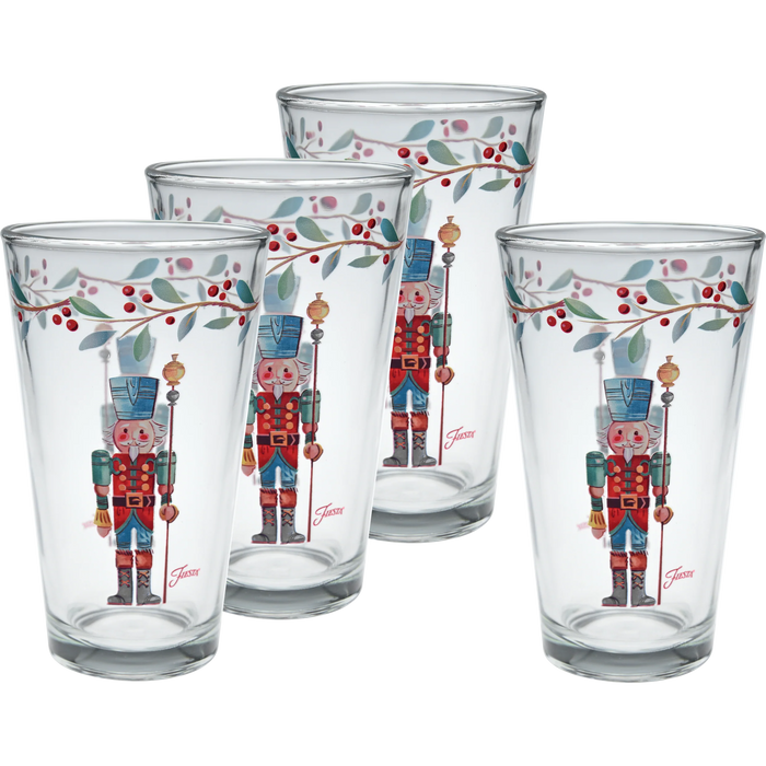 Nutcracker The Guardian 16 oz. Cooler Glass - Set of 4