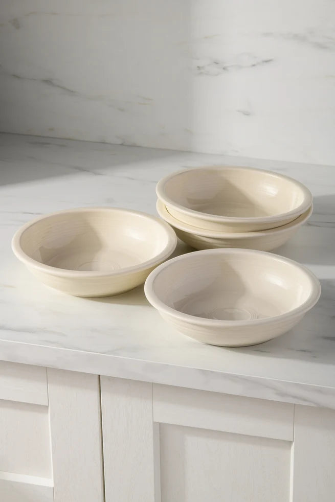 Linen Set of 4 Classic Rim 8 3/8-Inch 34OZ Pasta Bowls