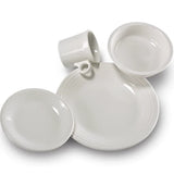 Classic Rim 4-Piece Dinnerware Set, Service for 1