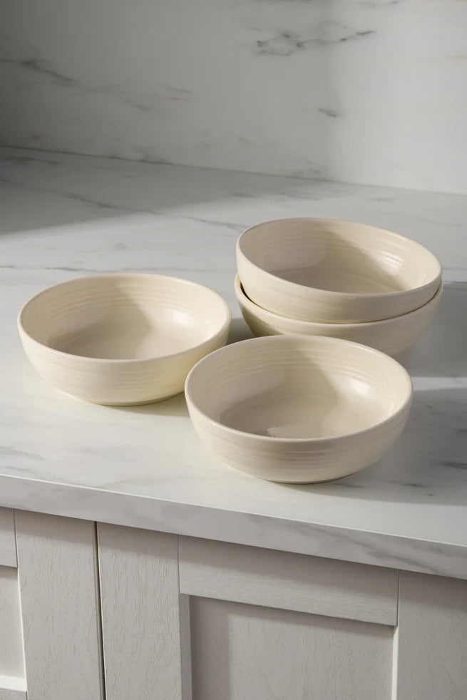 Linen Set of 4 Coupe 6 3/4 Inch Salad Bowl 24 OZ