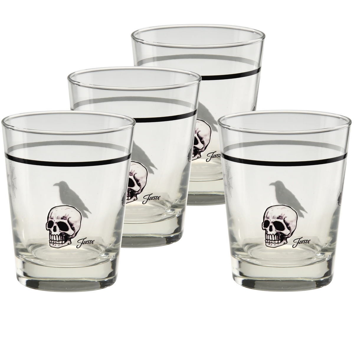 Fiesta Halloween Icons 15 oz. Tapered Double Old Fashion - Set of 4