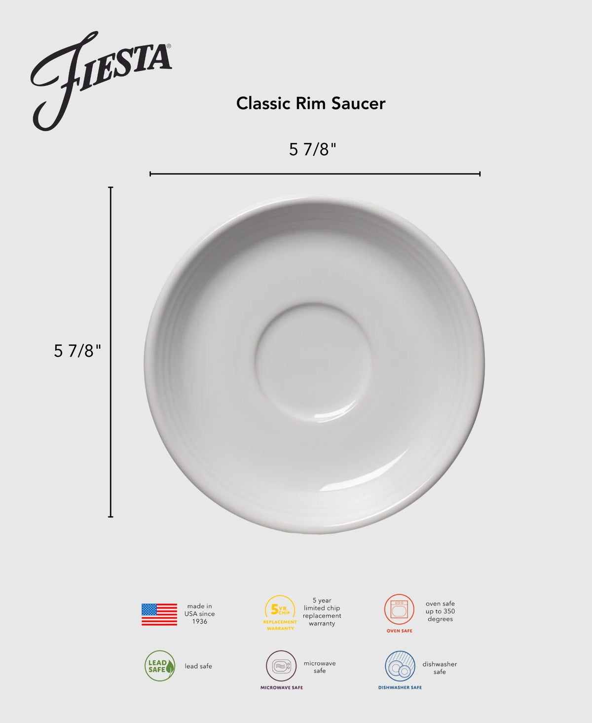 Retired Classic Rim 5 7/8 Inch Saucer