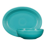 2-Piece Serve Set 11 5/8 Inch Oval Platter & 38 OZ Bistro Bowl