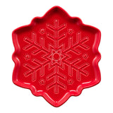 Snowflake Shaped Plate 9 Inch