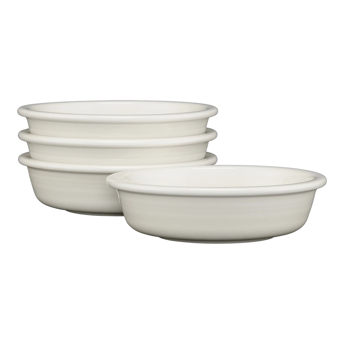 White Classic Rim 6 7/8 Inch Cereal Bowl 19 OZ, Set of 4
