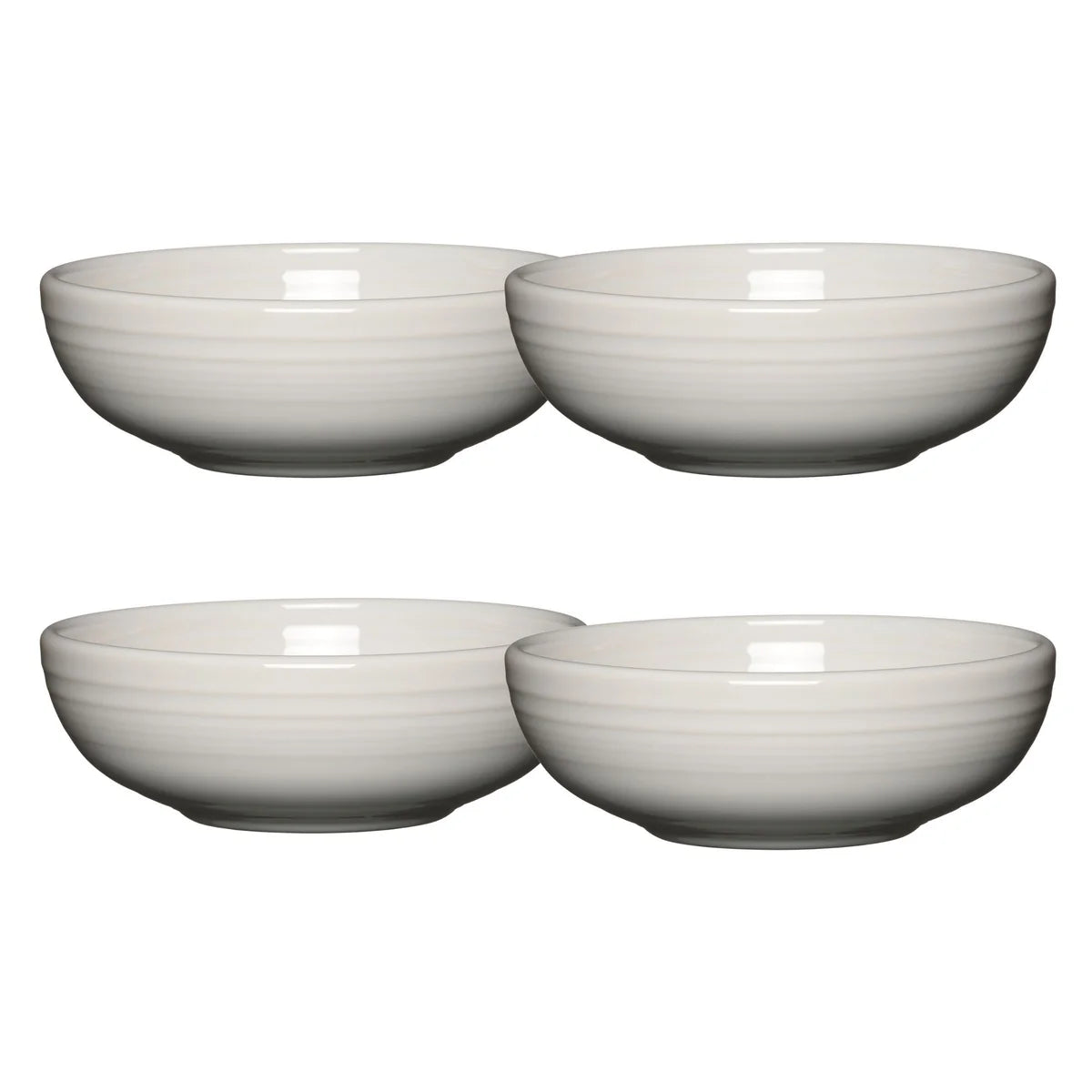 White Set of 4 Bistro Coupe 7 5/8-Inch 38OZ Medium Bowls